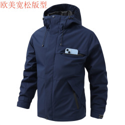 歐美戶外多功能沖鋒衣Temu男夾克Fordeal登山服騎行戰術外套