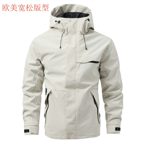 歐美戶外多功能沖鋒衣Temu男夾克Fordeal登山服騎行戰術外套