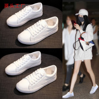 預售2026真皮小白鞋軟底圓頭休閒鞋平底拼色淺口懶人鞋新款女單鞋