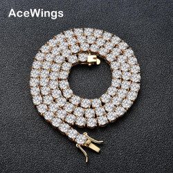 Tennis Chain 3mm4mm5mm鋯石項鍊網球鏈歐美手鏈單排項鍊嘻哈飾品