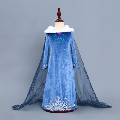 2021萬聖節兒童冰雪奇緣公主裙童裝女童艾莎公主童裙Frozen連衣裙