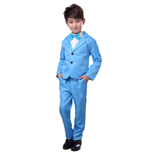 元旦兒童西裝套裝男童禮服鋼琴演出服中大童帥氣小孩西服外套秋冬