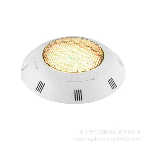 led不鏽鋼泳池燈12V掛壁水池燈IP68七彩遙控水底燈泳池燈