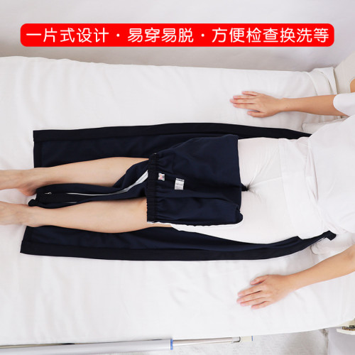 易穿脫兩側拉鍊褲子老人春夏薄款護理褲骨折術後癱瘓臥床方便褲
