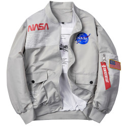 nasa聯名ma1飛行員夾克男宇航員工裝外套男女空軍一號夾克歐洲站