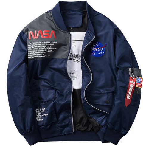 nasa聯名ma1飛行員夾克男宇航員工裝外套男女空軍一號夾克歐洲站