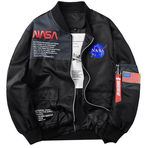 nasa聯名ma1飛行員夾克男宇航員工裝外套男女空軍一號夾克歐洲站