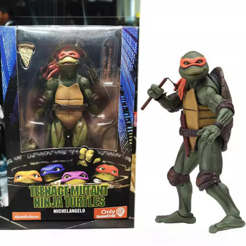 NECA 忍者神龜 1990電影版 TMNT 限定版 7寸可動人偶手辦模型