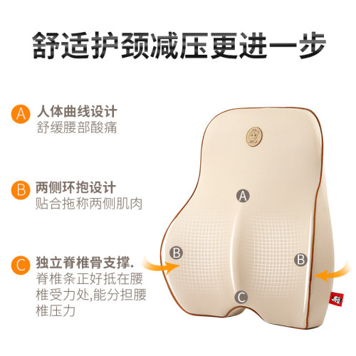 汽車腰靠護腰靠通用枕靠墊腰墊辦公座椅腰部支撐枕車用腰靠