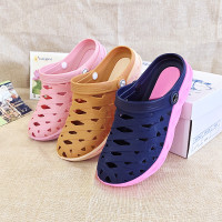 越南風情溫突拖鞋涼鞋夏女戶外休閒兩用鞋新款防滑透氣矽膠洞洞鞋