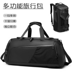 健身包男高級感乾溼分離旅行包出差大容量防水雙肩運動訓練包