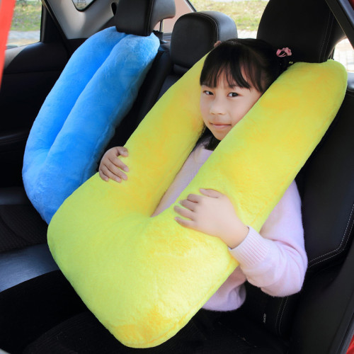 網紅多功能汽車U型抱枕靠墊毛絨玩具防撞車用睡覺神器生日禮物女