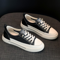 真皮牛皮小白鞋女2026新款女鞋百搭基礎平底白鞋夏季薄款學生板鞋