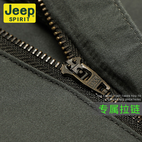 JEEP SPIRIT工裝褲男寬松直筒春夏薄款大碼戶外多口袋休閒褲J2022