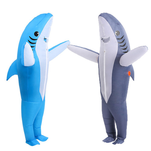 萬聖節演出服裝鯊魚充氣服cosplay聚會角色扮演人偶充氣服裝