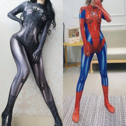 女款黑蜘蛛MJ緊身衣cosplay裝扮抖音成人女角色扮演性感連體衣服