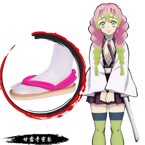 鬼滅之刃甘露寺蜜璃COS木屐鞋漫展年會萬聖節表演cosplay鞋子日式
