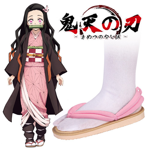 鬼滅之刃甘露寺蜜璃COS木屐鞋漫展年會萬聖節表演cosplay鞋子日式