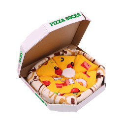 披薩襪子pizza中筒棉襪男歐美創意時尚情侶聖誕節禮物盒襪聖誕襪