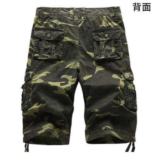 夏季男士工裝5分褲多口袋休閒中褲青年沙灘褲083