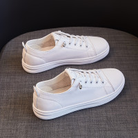 鞋子女2026爆款夏新款休閒鞋百搭女鞋學生真皮小白鞋平底網紅