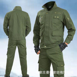 工作服套裝男工裝加厚工裝建築工地汽修電銲服春秋勞保服褲子