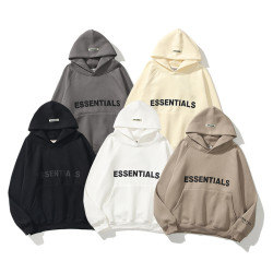 FEAR OF GOD復線Essentials潮流新款胸前壓膠連帽衛衣