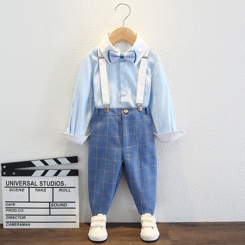 六一兒童西裝套裝花童禮服鋼琴演出服馬甲男孩小主持人男童西服夏