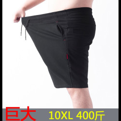 夏季潮胖子運動短褲薄款男加肥加大碼寬松休閒五分褲肥佬大褲衩