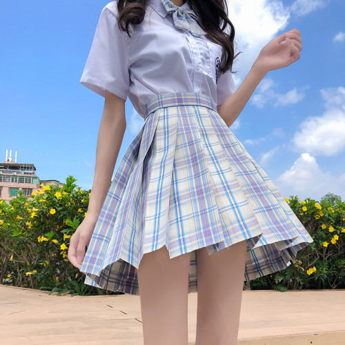 JK格裙八件套裝日系jk製服全套刺綉襯衫溫柔一刀水手服百褶裙校服