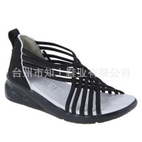 2021夏季大碼涼鞋女低幫透氣成年運動編製魚嘴鞋羅馬女涼鞋