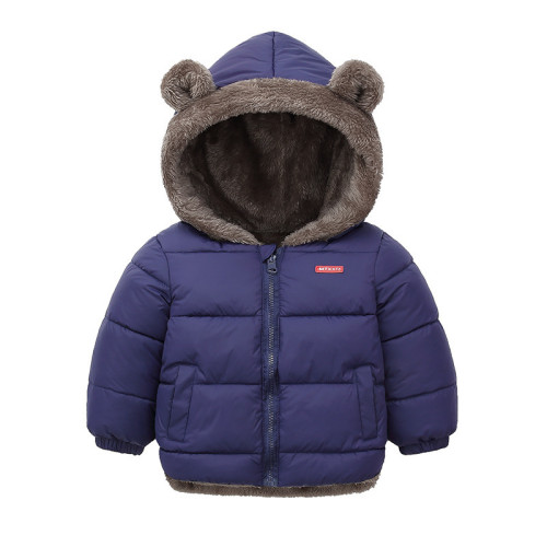 兒童羽絨服短款羊羔絨棉上衣男女童棉襖寶寶加絨加厚冬季童裝外套