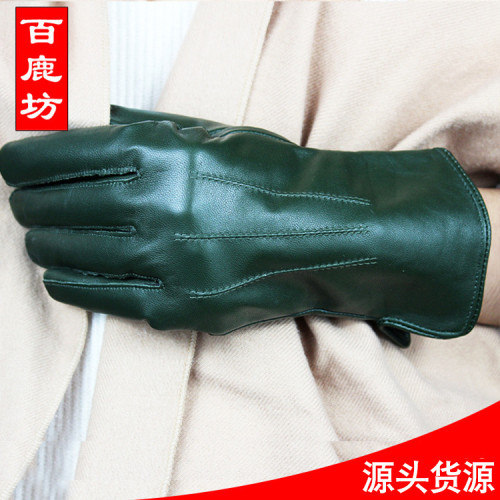 河南手套女士手套秋冬皮手套綿羊皮加絨保暖真皮手套 河南手套女士手套秋冬皮手套綿羊皮加絨保暖真皮手套