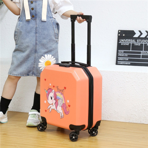 禮品兒童行李箱萬向輪拉桿箱18寸磨砂靜音寶寶旅行箱可