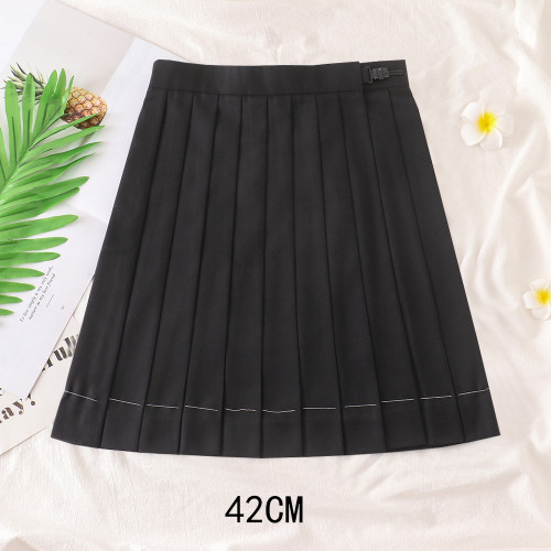 JK製服純色百褶裙正統JK製服裙學生高腰日系長裙優等生裙