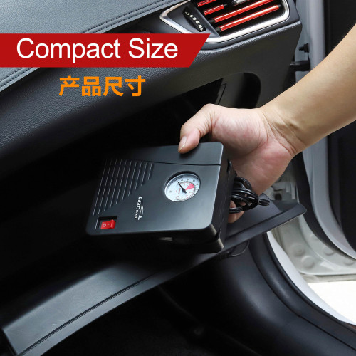 爆款推薦迷你輪胎充氣泵汽車電動車自行車打氣泵可攜式充氣車用必備