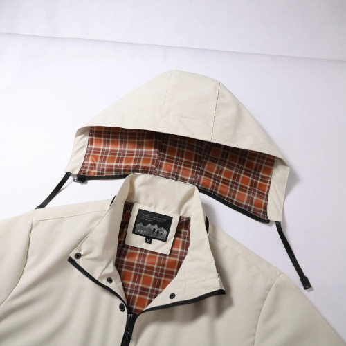 歐碼沖鋒衣男夾克薄款戶外防風防水連帽情侶登山服外套