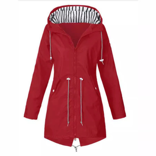 2020wish秋冬拉鍊女沖鋒衣三合一戶外連帽登山服外套