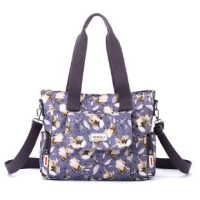 時尚印花個性斜背女包簡約優雅單肩包大容量可攜式外出帆布手提包