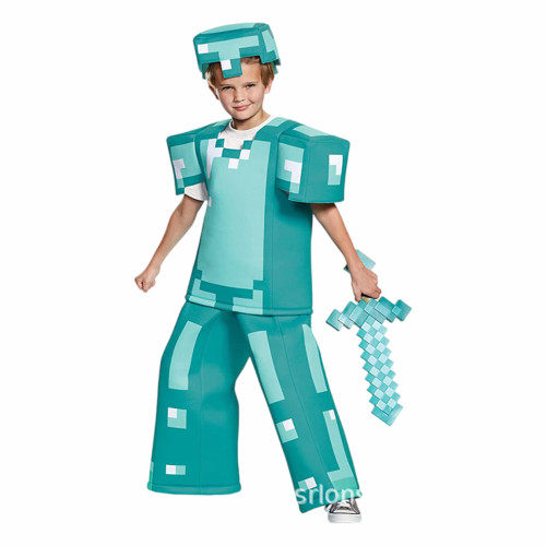 【新品】降價-我的世界大電影MC萬聖節服裝兒童演出服cos表演服