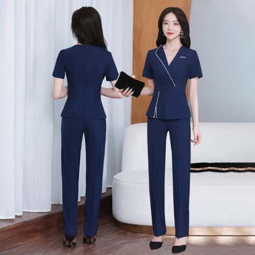 足療足浴按摩師工作服 洗浴桑拿技師服 美容SPA養生館工衣236短袖