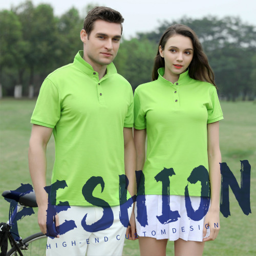 翻領男女短袖工作服活動廣告文化衫定工衣polo衫刺綉