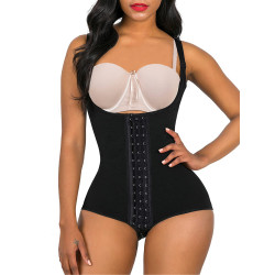 三排釦網布塑身衣連體shapewear butt lifter 