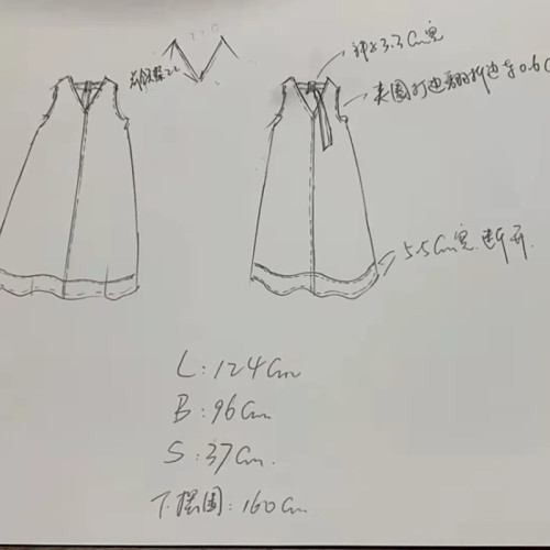 amazon日系女裝日式牛仔裙洗水牛仔V領後背系帶原宿連衣長裙