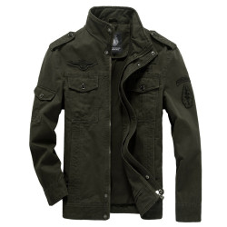 ebay wish春秋夾克男式軍工純棉外套大碼男裝