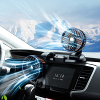 車閃F622 車用雙頭風扇 可旋轉可轉頭5v 12 v24v汽車車內創意