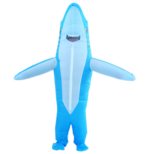 搞笑卡通玩偶動物人偶服裝鯊魚充氣服派對表演服飾萬聖節演出服裝
