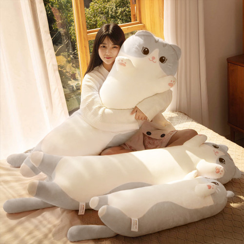 貓咪玩偶抱枕女生睡覺毛絨玩具公仔柔軟抱睡長條枕夾腿大娃娃玩偶 貓咪玩偶抱枕女生睡覺毛絨玩具公仔柔軟抱睡長條枕夾腿大娃娃玩偶