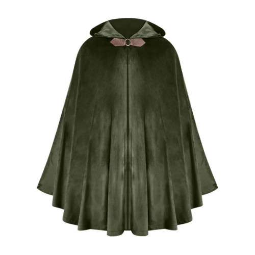 萬聖節連帽鬭篷中世紀披風海盜長袍老遊俠演出服