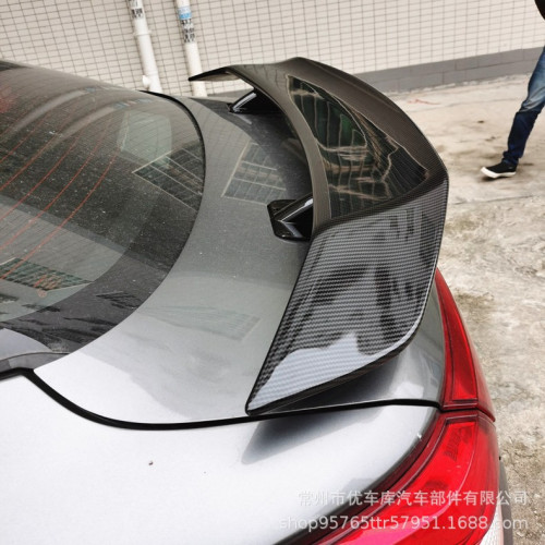 汽車通用尾翼免打孔三廂車通用跑車尾翼定風翼汽車改裝尾翼